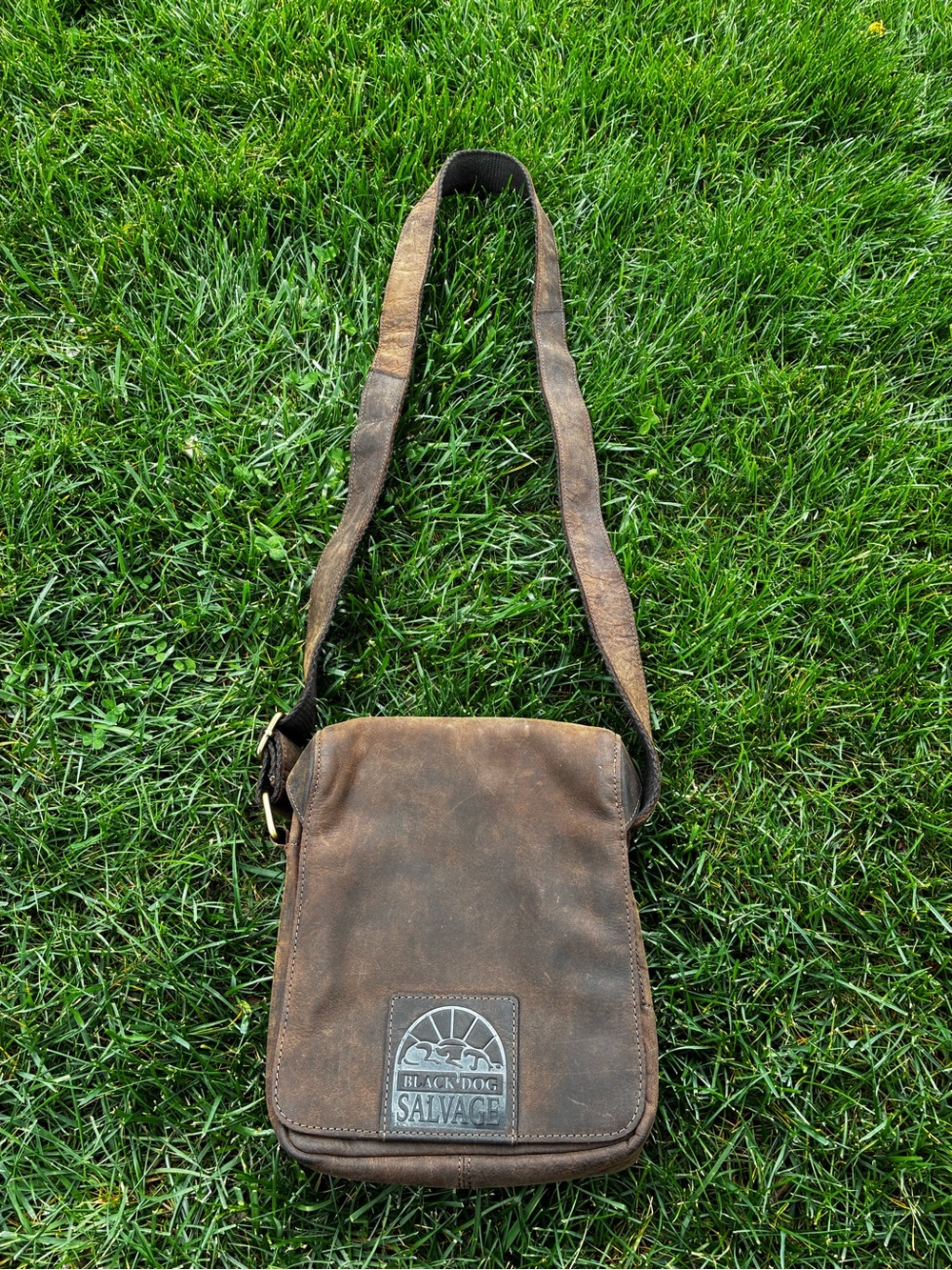 Women's Crossbody Genuine Leather  Black Dog Salvage